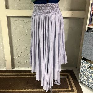 Free People Rhiannon purple lavender beaded skirt s